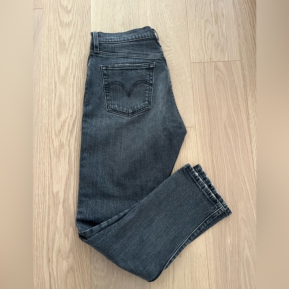 Levi’s 501S Jeans Women’s 28 x 28 Black Grey Skinny Leg Premium High Rise - Picture 1 of 7